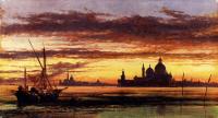 Edward William Cooke - Sunset Sky Salute And San Giorgio Maggiore